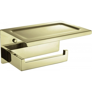 Держатель для туалетной бумаги, открытый, крепеж в комплекте, золото ZZ Boheme Venturo 10311-G