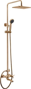 Душевая стойка для ванны  57288Br, верхний душ, ручной душ, излив, бронзаZZ Kaiser Trio 57288Br / к.т. 417511