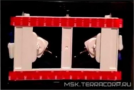 Клавиша двойного смыва, (под плитку (под наполнение по желанию заказчика)),  ZZ Geberit Sigma 70 115.620.00.1