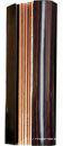 Пенал настенный 45х130х30см, петли справа (цв.Ebony, вставка BronzoAntico,крепл. в комплекте)  ZZ Karol Bania KB 250DX/Ebony/BrAntico