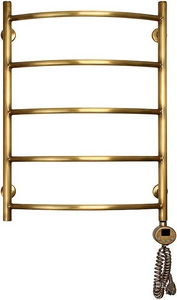 Полотенцесушитель ""/П5, 700*500 мм, электрический, пульт справа, комплектующие в комплекте, цв.бронза ZZ Domoterm Калипсо Калипсо П5/500*700 АБРER