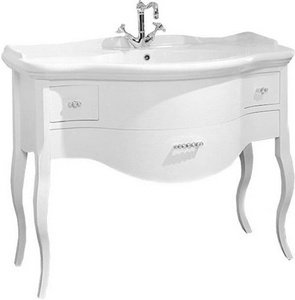 База под раковину с тремя выдвижными ящиками,103x57x81см, (цв.Bianco frassinato), Lady ZZ	 Cezares Laura LADY.BA.BIF