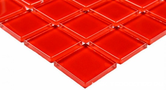Мозаика Bonaparte Мозаика стеклянная Red glass (25x25x4) ZZ 30x30