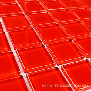 Мозаика Bonaparte Мозаика стеклянная Red glass (25x25x4) ZZ 30x30