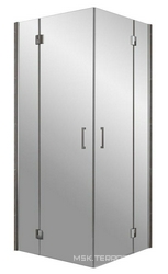 Душевое ограждение AFA-Lux 90x900x199.5 см, двери распашные, профиль хром глянец, стекло прозрачное / QuickNano, БЕЗ поддона ZZ