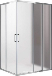 Душевой уголок 1300х1000хh1950мм, прямоугольный, правый/левый, (стекло рифленое Punto 6мм, фурн.цв.хром), Molveno ZZ
