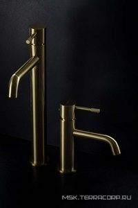 Смеситель для раковины, высокий, цв. золото матовый ZZ Boheme UNO 462-MG