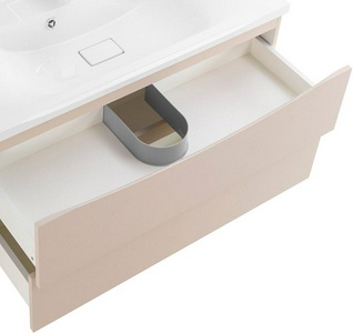 База под раковину подвесная с двумя выкатными ящиками, 1000х445х500мм, (цв. Crema Opaco),  ZZ BelBagno Marino MARINO-1000-2C-SO-CO-P