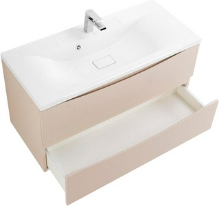 База под раковину подвесная с двумя выкатными ящиками, 1000х445х500мм, (цв. Crema Opaco),  ZZ BelBagno Marino MARINO-1000-2C-SO-CO-P