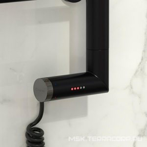 Полотенцесушитель " 2.0" 1000*400 мм, электрический, пульт управления слева, черный матовый, ZZ Сунержа Галант 31-5200-1040