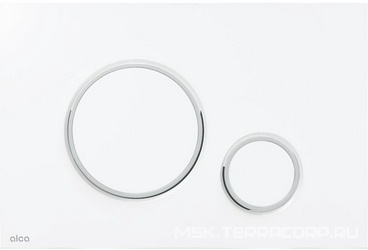 Клавиша двойного смыва M770 для инсталляции, цвет белый/хром ZZ