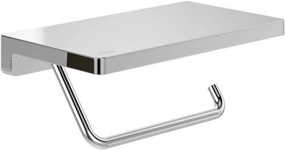 Держатель для т/б, с полкой, 200х110мм, (цв.хром),  ZZ Villeroy & Boch Elements – Striking TVA15202300061