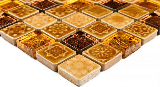 Мозаика Bonaparte Керамическая мозаика Morocco Gold (23x23x8) ZZ 30x30