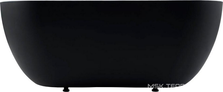 Акриловая ванна, свободностоящая "Delight" 170x78, слив-перелив, цвет белый/черный–матовый  Black matte, ZZ Aquanet delight 00289723