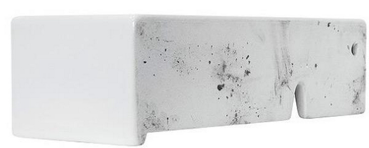 Раковина угловая накладная  35, без крепежа (арт 0030107), цв белый Sanita Luxe Line WB.CR/Line/35-C/WHT.G/S1