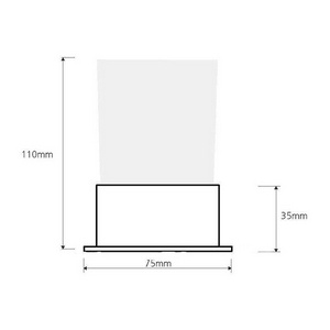 Стакан настольный, (цв.хром / матовое стекло),  ZZ Bemeta Plaza 140110061