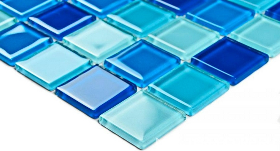 Мозаика Navy blu  (25x25x4) 30x30 Bonaparte Мозаика стеклянная n156315