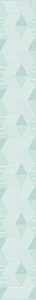 Декор Azori Lounge Бордюр LOUNGE MINT GEOMETRIA  6.2x50.5 588301001