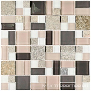 Мозаика Style time-48 30x30 Bonaparte Мозаика стеклянная с камнем n156855