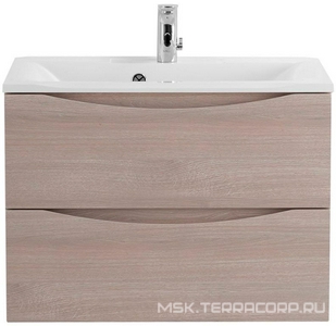 База под раковину подвесная с двумя выкатными ящиками, 650х450х500мм, (цв.Rovere Grigio),  ZZ BelBagno Marino MARINO-650-2C-SO-RG-P