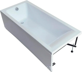 Акриловая ванна BRIGHT 180*80, каркас в комплекте, без панели и сифона Aquanet Bright 233143