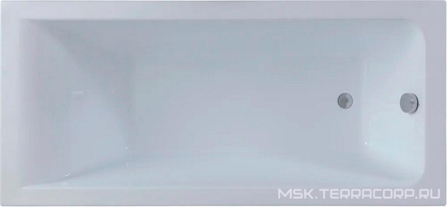 Акриловая ванна BRIGHT 180*80, каркас в комплекте, без панели и сифона Aquanet Bright 233143