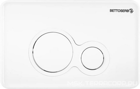 Копмлект для установки подвесного унитаза: застенный модуль, крепёж, панель 2-го смыва цв.,белый глянец, , Sava Fix Slim ZZ Bettoserb Morava SET40006457