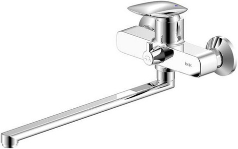 Смеситель для ванны и душа с длинным изливом, без душевых аксессуаров, цв. хром ZZ Iddis stone STOSB00i10WA