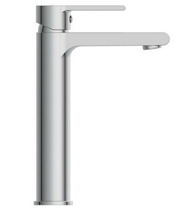 Смеситель для раковины, высокий, донный клапан click clack в комплекте, цв.хром Cersanit Brasko 63024