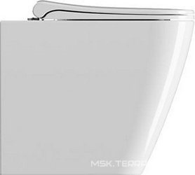 Унитаз напольный, пристенный 350х520мм, безободковый, монтаж со скрыт в стене бачком, без сиденья, без креплений к полу арт.FISSVBT,  ZZ GSI Nubes 961011