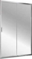 Дверь раздвижная двухсекционная ZP TUR NOVO h2000 165 08 01 профиль хром глянец, стекло прозрачное, ZZ