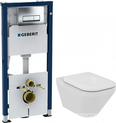 Комплект Инсталляция Geberit Duofix 4 в 1 с кнопкой смыва| 56x36x35