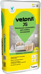 Финишная шпаклевка для любых оснований  JS 20 кг (54шт/пал)  ZZ Vetonit Vetonit 1020753