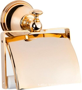 Держатель для т/б, с крышкой (цв.,золото)  ZZ TW Collection Harmony TWHA219oro