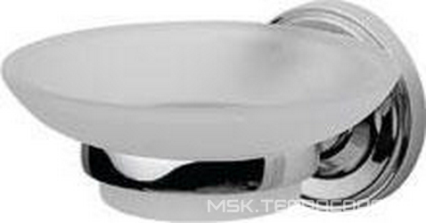 Мыльница стеклянная настенная, хром, Bourgeois XX