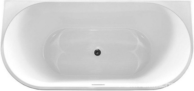 Ванна 1700х800хh580мм, пристенная, интегрир.слив перелив, д/к цв.хром в компл.,(акрил цв.белый), Vincea ZZ Vincea Ванны VBT-421-1700