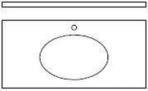 Столешница мраморная 139х55х2см с отв.для 1 раковины, 1 отв.для смес. (цв. Bianca Carrara)  ZZ Il Tempo Del Trendy Deluxe POMA111/Bianca Carrara/1fori
