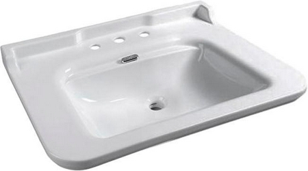 Раковина Kerasan Waldorf 4142 с 3 отверстиями| 100x24x55