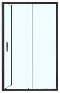 Душевое ограждение 1200х800х2000, правая, БЕЗ ПОДДОНА, прозрачное стекло, цвет профиля черный Azario Azario AZ-ND1131-R 1200 BLACK