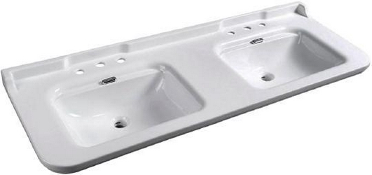 Раковина Kerasan Waldorf 4143 с 3 отверстиями| 150x24x55