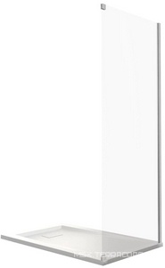 Перегородка боковая 980-1000x1950, профиль хром, Idea ZZ Good Door IDEA ИД00007