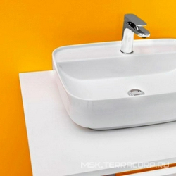 Раковина накладная 60х43хh15см, с 1 отв.д/смесит., без перелива,  ZZ Kerasan Tribeca 514001