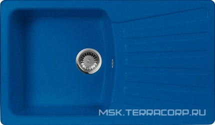 Мойка кухонная AquaGranitEx M-12 синяя| 49x84x19