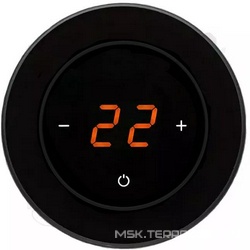 Терморегулятор сенс.AURA RONDA 9005 Black Classic (черн.кругл.) ZZ