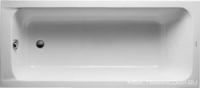 Ванна 1500х750хh420мм, выпуск в зоне ног (без ножек и сифона)  ZZ Duravit D-Code 700095 00 0 00 0000