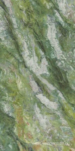 Керамогранит для пола и стены Ariostea Ultra Marmi Brilliant Green Lucidato (Shiny) 6 mm 150x300  UM6L300635