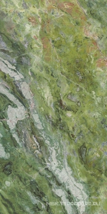 Керамогранит для пола и стены Ariostea Ultra Marmi Brilliant Green Lucidato (Shiny) 6 mm 150x300  UM6L300635