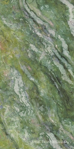 Керамогранит для пола и стены Ariostea Ultra Marmi Brilliant Green Lucidato (Shiny) 6 mm 150x300  UM6L300635