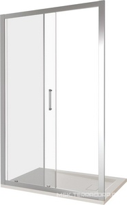 Душевое ограждение "" 1200 мм (для Г-образного или как дверь в нишу) проф.хром, прозрачн.стекло, БЕЗ поддона, БЕЗ боковой части ZZ Good Door LATTE ЛА00009