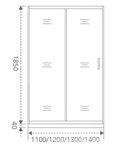 Душевое ограждение "" 1200 мм (для Г-образного или как дверь в нишу) проф.хром, прозрачн.стекло, БЕЗ поддона, БЕЗ боковой части ZZ Good Door LATTE ЛА00009